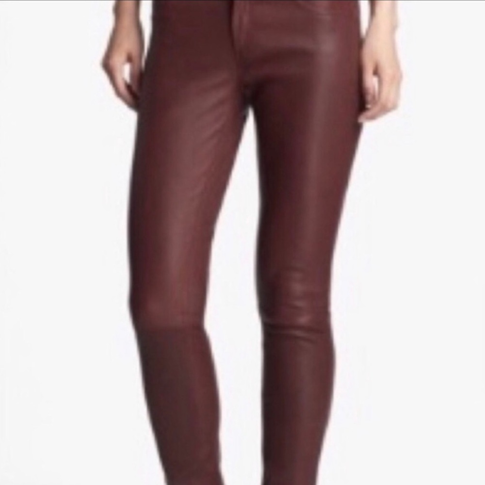 Haute Hippie genuine leather pants